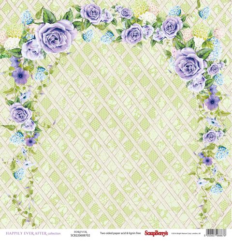 Аркуш паперу Квітучий сад, 30 * 30 см, 190 г / м2 від ScrapBerry's