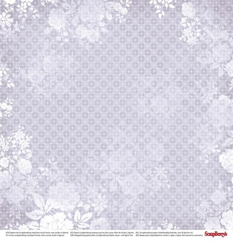 Аркуш паперу Квітучий сад, 30 * 30 см, 190 г / м2 від ScrapBerry's