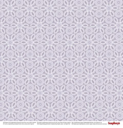 Лист бумаги Кружево, 30*30 см, 190 г/м2 от ScrapBerry's