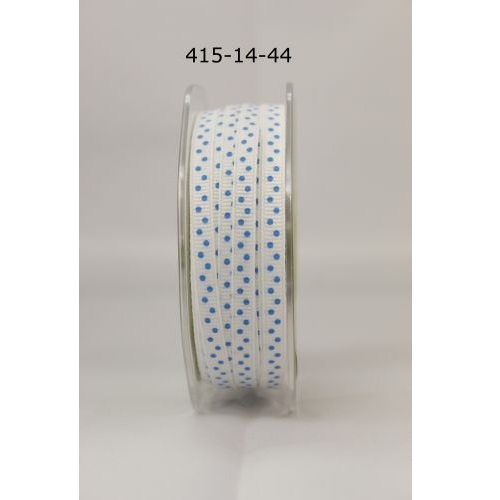 Репсова стрічка Mini Dot Turquoise від May Arts, 90 см