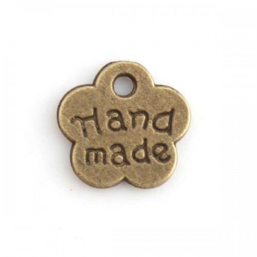 Металева підвіска "Hand Made", 8 мм, бронза від Hobby & You