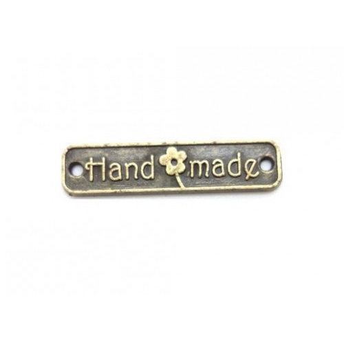 Металлическая подвеска Hand made, размер 25*6 мм, 1 шт от Hobby&You