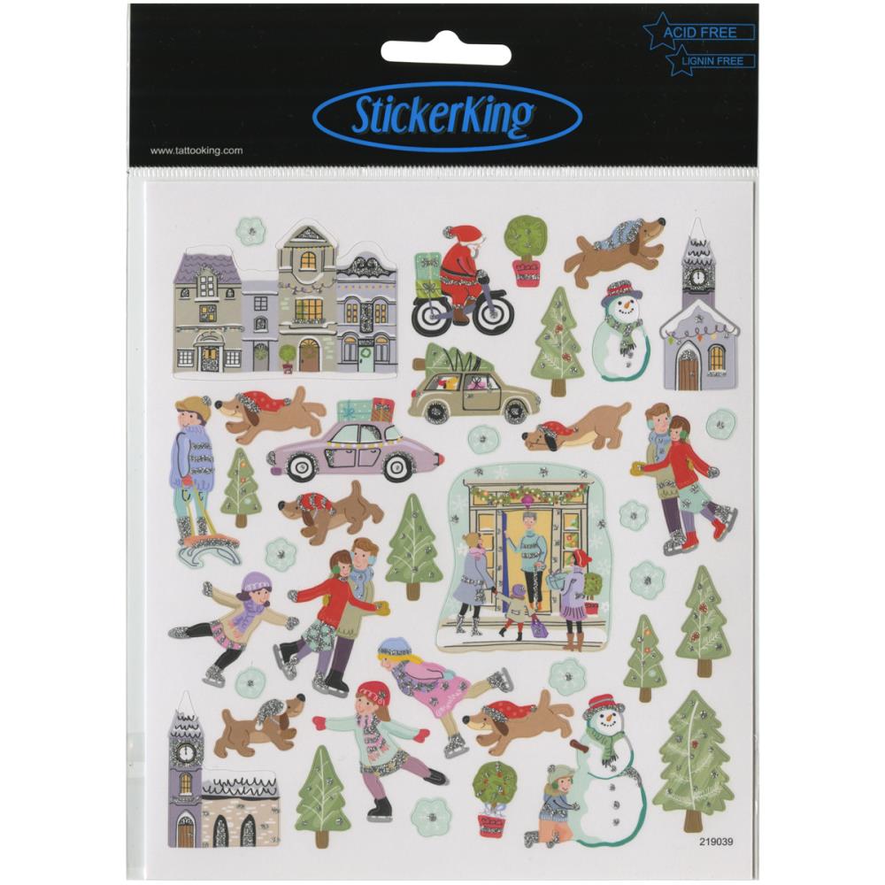 Набір наклейок Snow Play, 39 шт від Sticker King