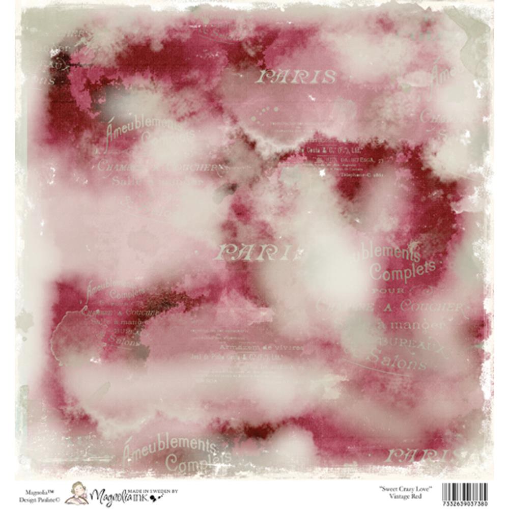 Папір для скрапбукінгу Vintage Red 30 * 30 см від Magnolia