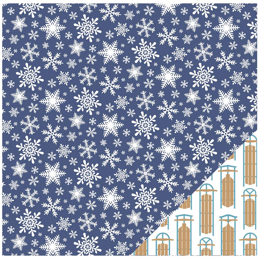 Двусторонняя бумага Snowflakes 30*30 см от American Crafts