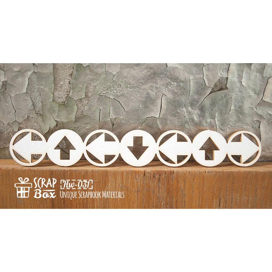 Чипборд бордюр "Стрелочки" , 20*140 мм от Scrapbox