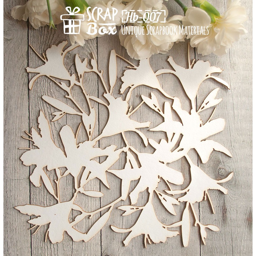 Чіпборд "Лілії", 157 * 152 мм від Scrapbox