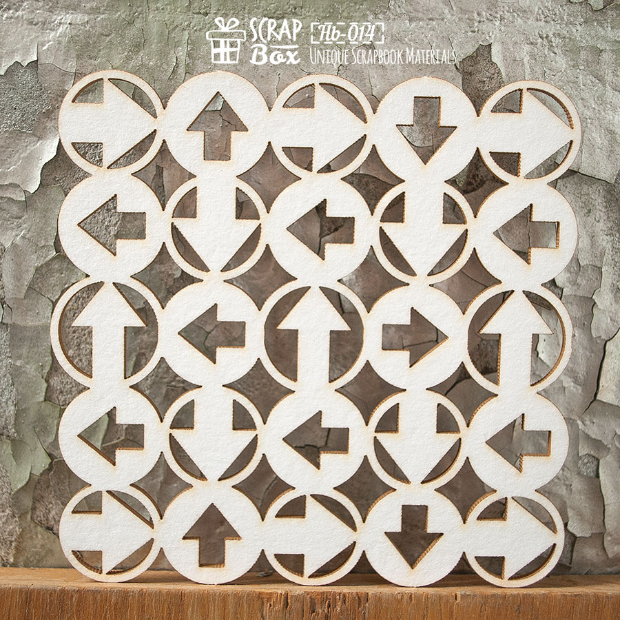 Чіпборд "Стрілки", 100 * 100 мм від Scrapbox