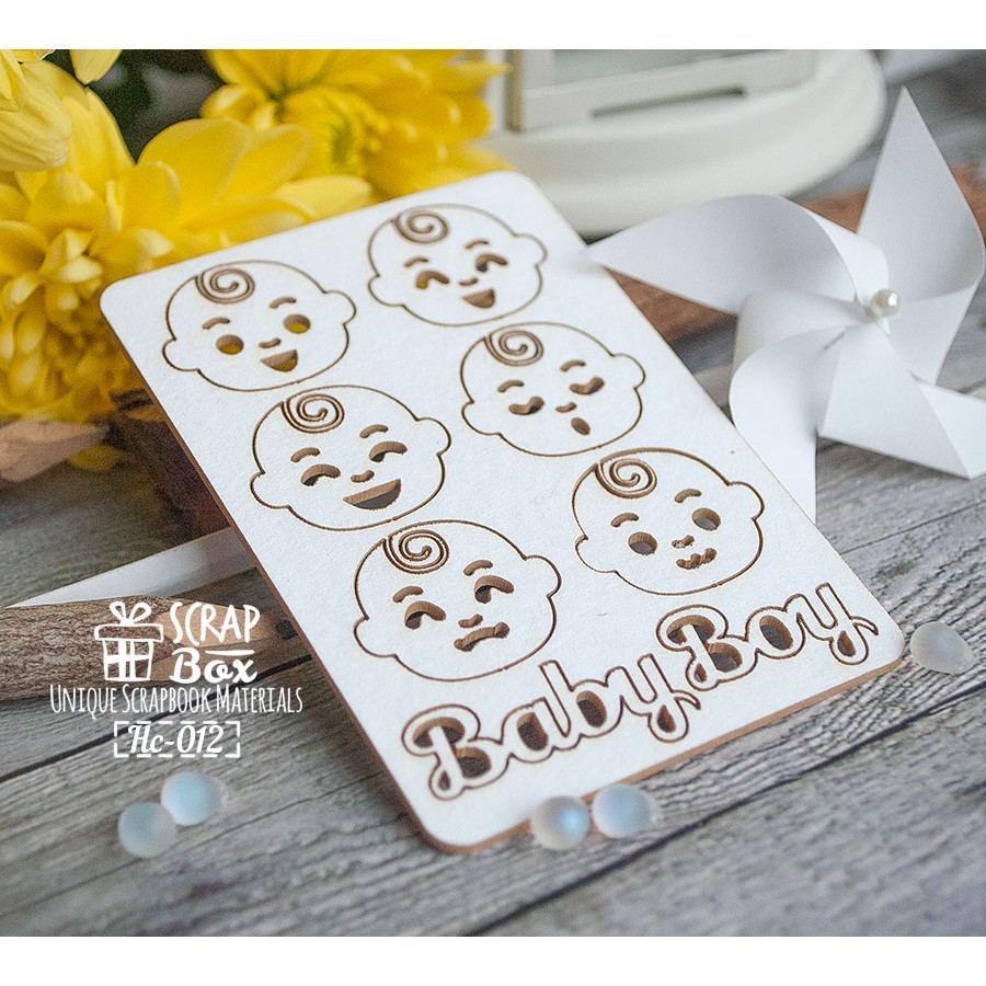 Чіпборд Мордочки хлоп'яти, 67 * 95 мм від Scrapbox