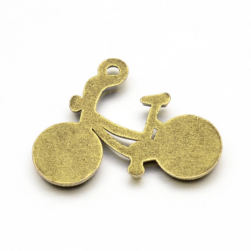 Набір підвісок "Велосипеди", антична бронза, 6 шт