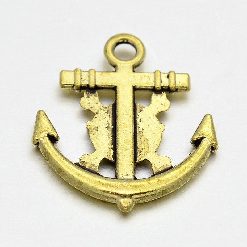 Набір підвісок "Морські пригоди", античне золото, 11 шт