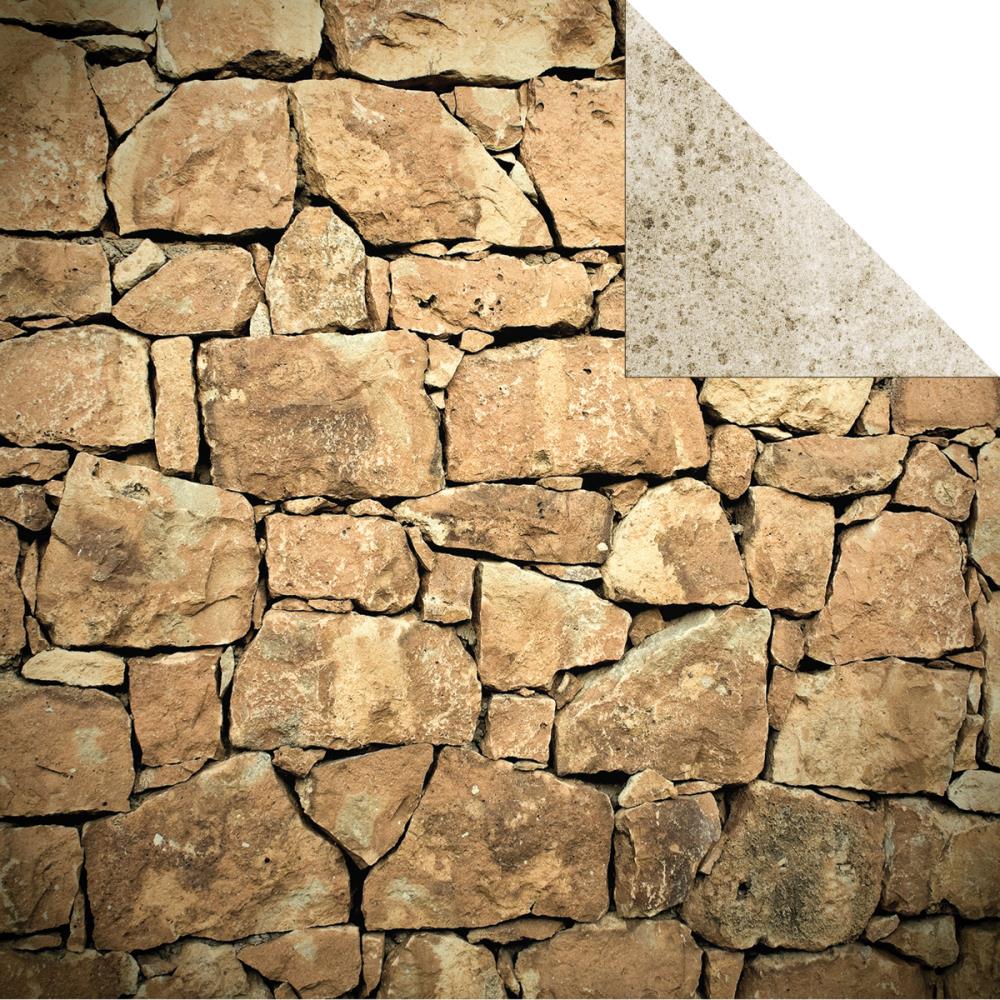 Двусторонняя бумага Rock 30х30 от Kaisercraft