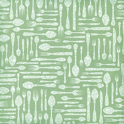 Односторонній скраппапір Silverware with Glitter від DCWV