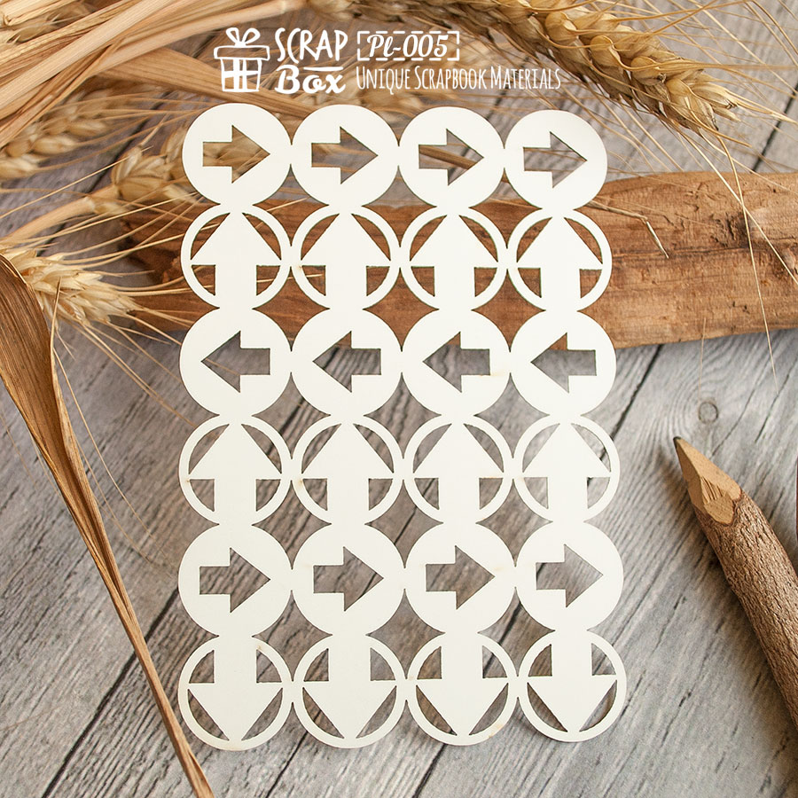 Чіпборд Картка Project Life Стрілки, 100 * 75 мм від Scrapbox