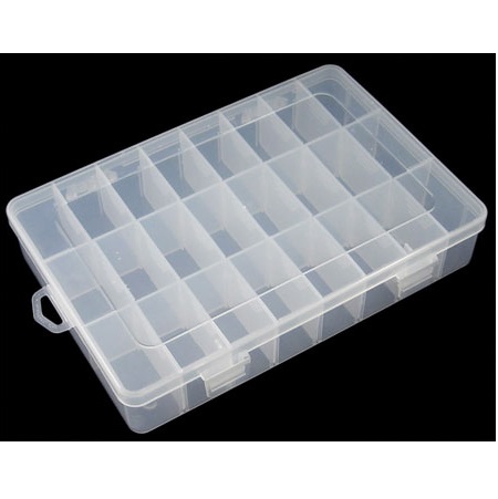 Пластиковый прямоугольный контейнер для хранения мелочей, 19.5*13.5*3 см
