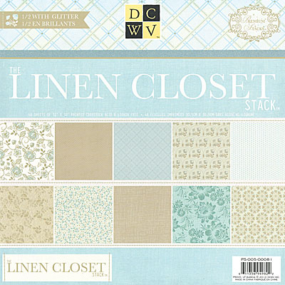 Набор скрапбумаги Linen Closet 30x30 24 листа от DCWV