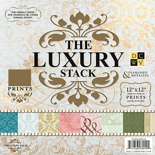 Набір скраппаперу Luxury 30x30 24 листа від DCWV