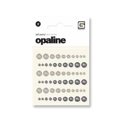 Набір напівперлин Opaline Platinuim Pearl 60 шт.,  BasicGrey
