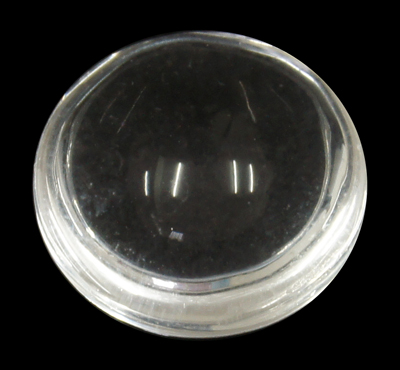 Скляний прозорий кабошон 9,5 * 10 мм, товщина 5,5 мм, 1 шт