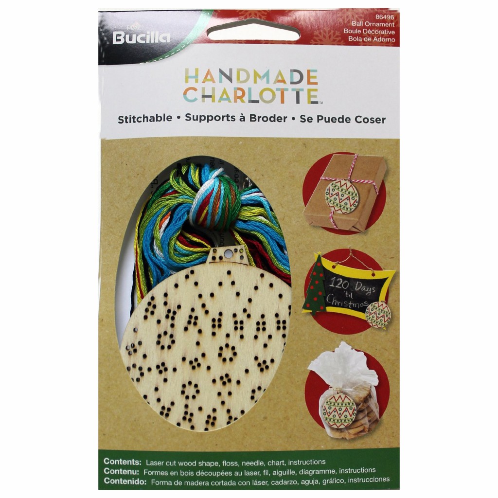 Набір для вишивання Wood Stitchable Shape BALL ORNAMENTS від Bucilla
