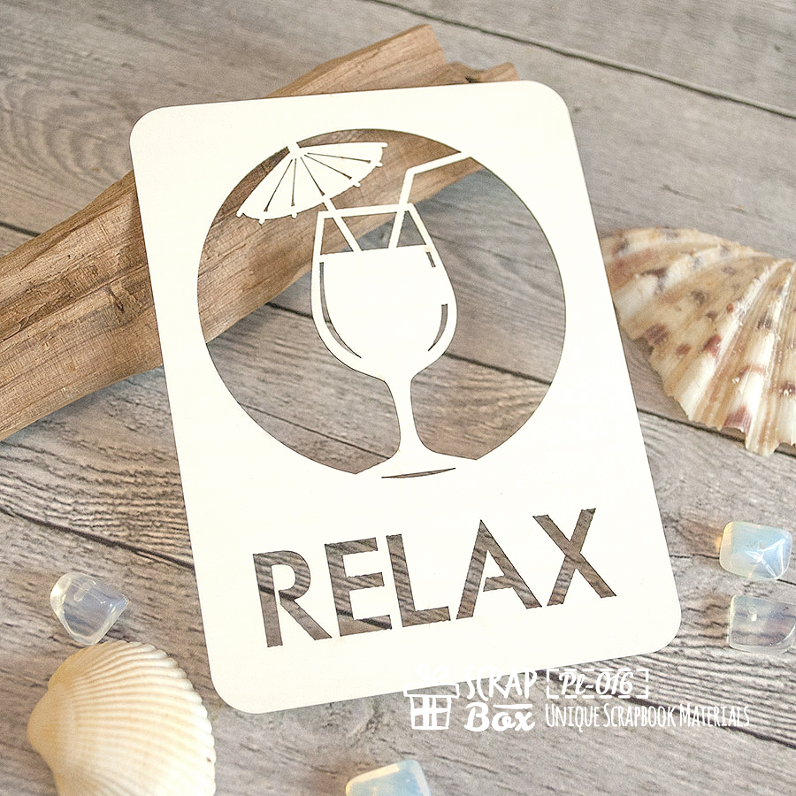Чіпборд Картка Relax Project Life, 100 * 75 мм від ScrapBox