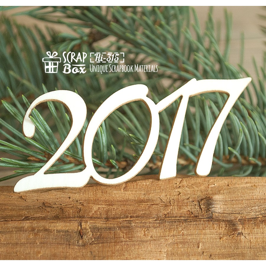 Чіпборд 2017 (2), 70 * 28 мм від Scrapbox