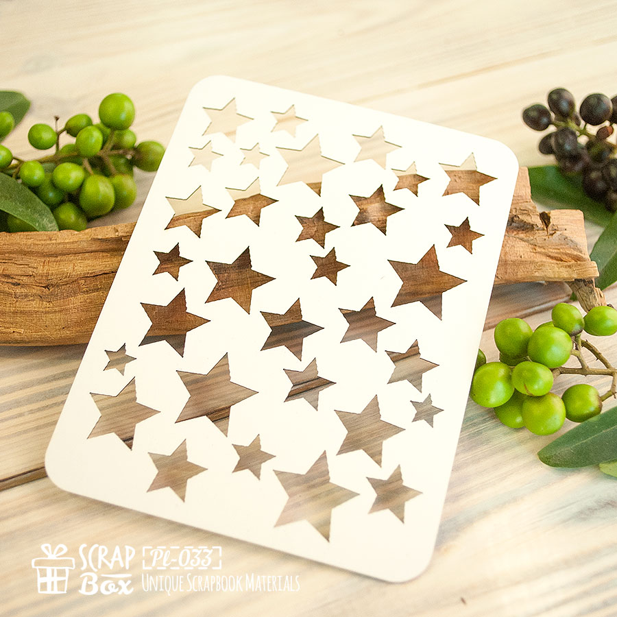 Чіпборд Картка Project Life Stars, 100 * 75 мм від Scrapbox