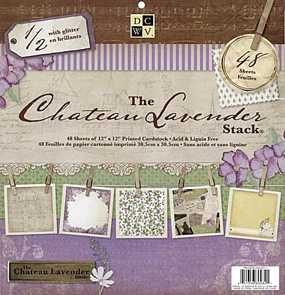 Набор скрапбумаги Chateau Lavender 24 листа 30x30 от DCWV