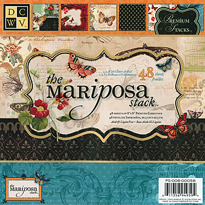 Набор скрапбумаги Mariposa 20x20 24 листа от DCWV