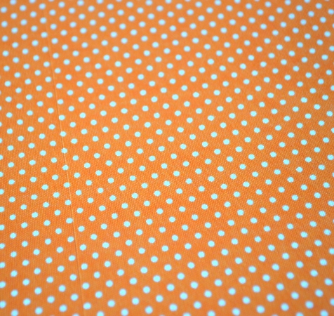 Тканина на клейовий основі горошок на помаранчевому тлі, 297х210 мм