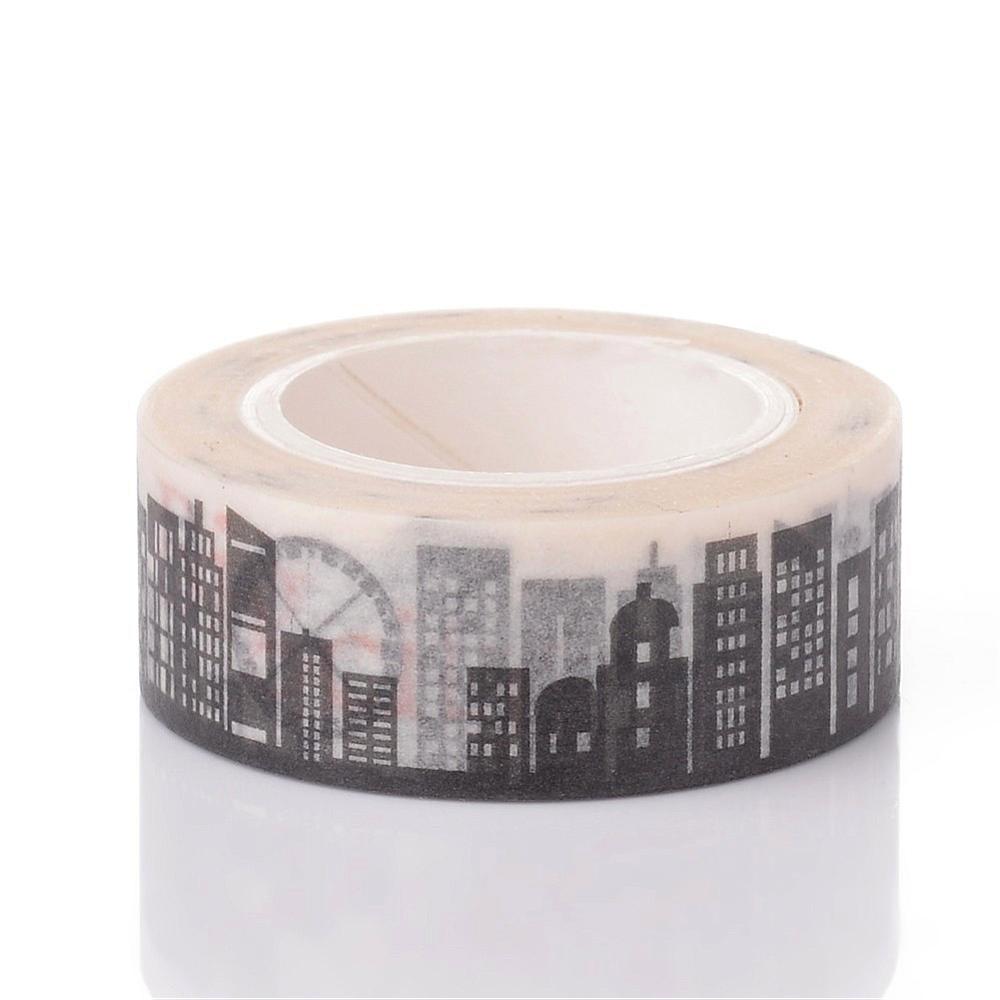 Паперовий скотч Buildings, 15 мм, 10 м
