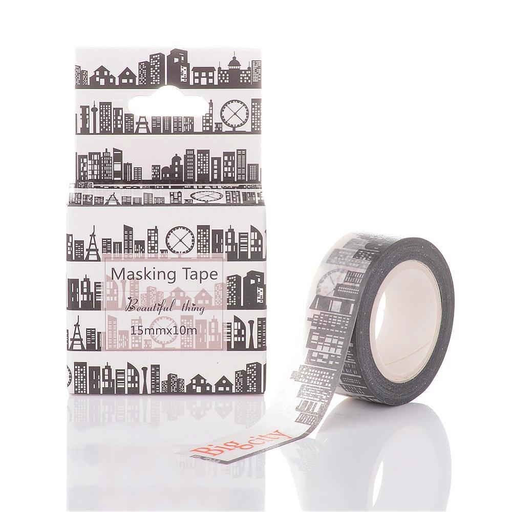 Паперовий скотч Buildings, 15 мм, 10 м