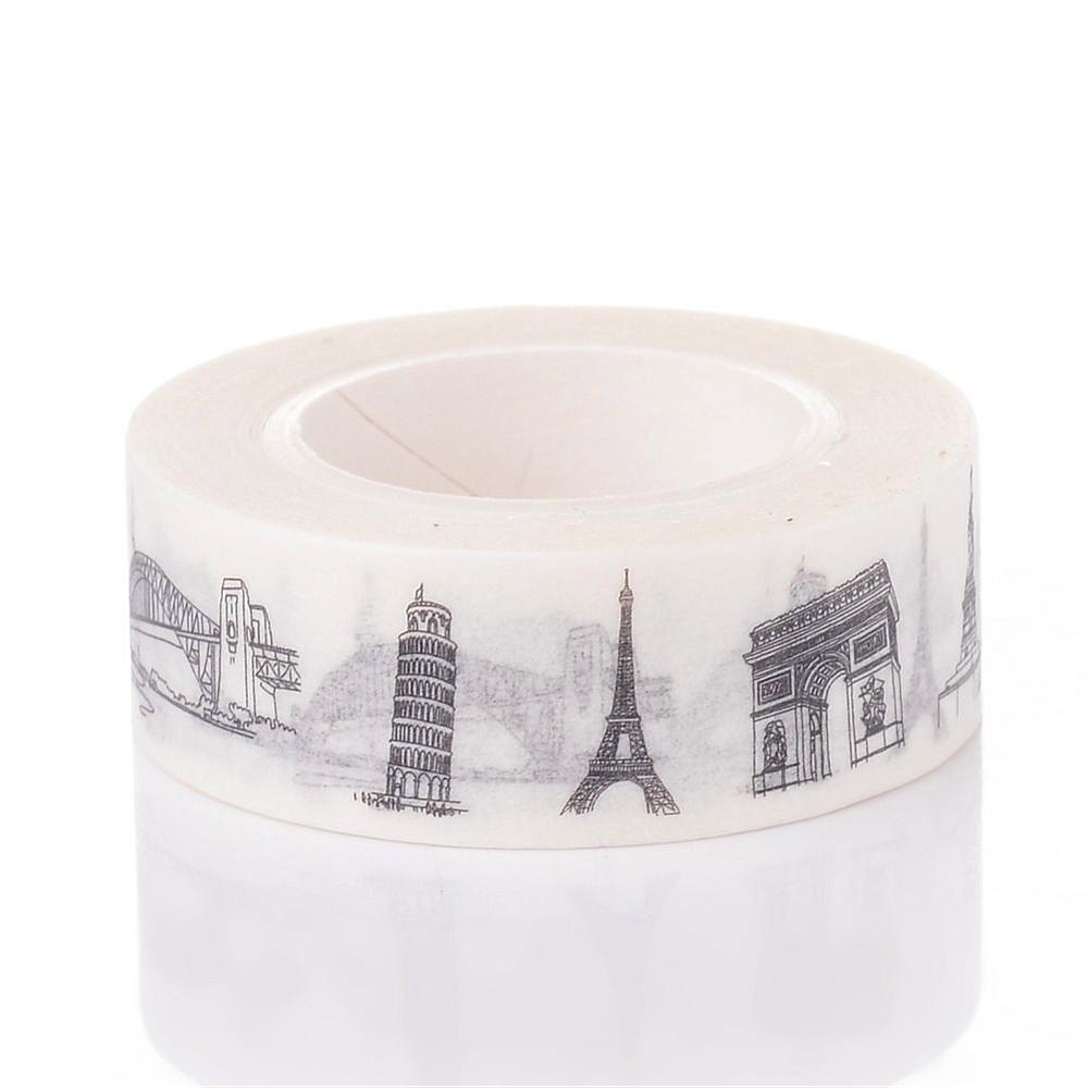 Паперовий скотч Buildings, 15 мм, 10 м