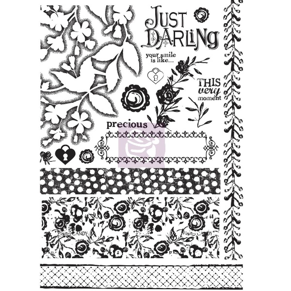 Набор резиновых штампов Imagenne Stamp Set - Alla Prima 18 шт., Prima