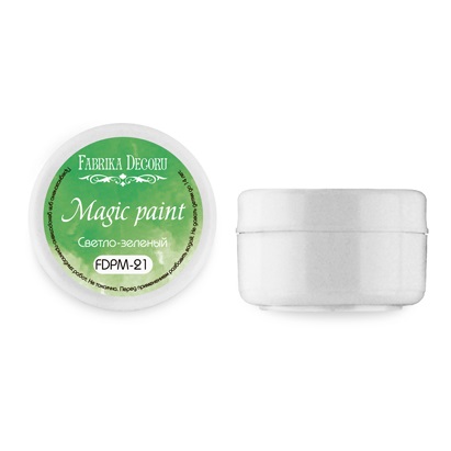 Суха фарба Magic paint колір Світло-зелений, 15 мл від Фабрика Декору