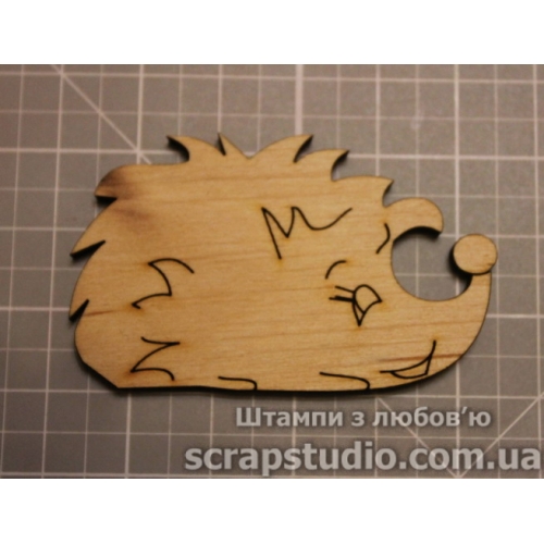 Дерев'яна фігурка Їжачок 67 * 42 мм від ScrapStudio
