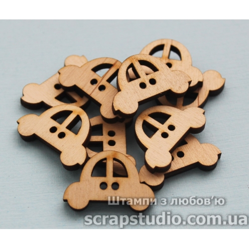 Пуговка Машинка 31*21 мм от ScrapStudio