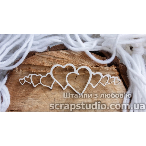 Чіпборд Серденька 101 * 38 мм від ScrapStudio