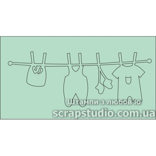 Чіпборд "Підвіска Дитяча Хлопчик" 118 * 63 мм від ScrapStudio