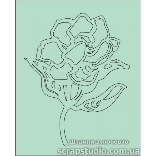 Чіпборд Квітка 67 * 83 мм від ScrapStudio