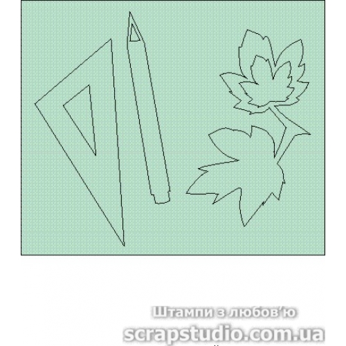 Чіпборд Набір Шкільної 7.5см * 6 см від ScrapStudio