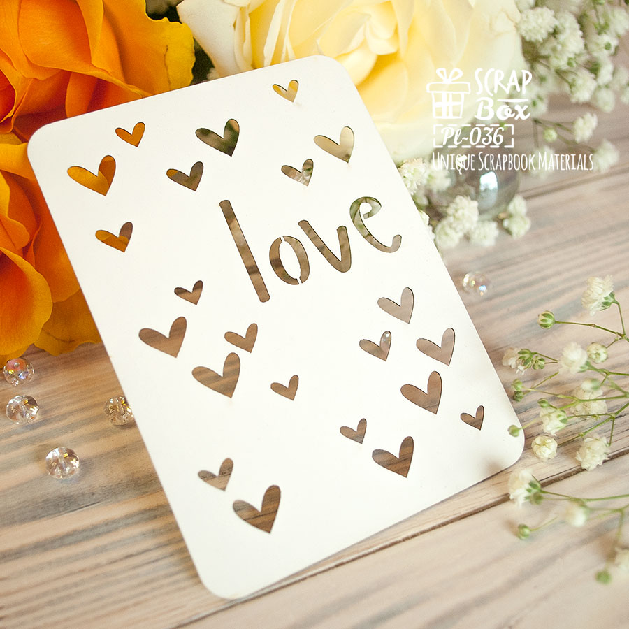 Чіпборд Картка Project Life Love, 100 * 75 мм від ScrapBox