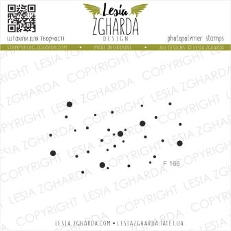 Акриловий штамп Мерехтіння зірок, 5,8 * 3,1 см, Lesia Zgharda