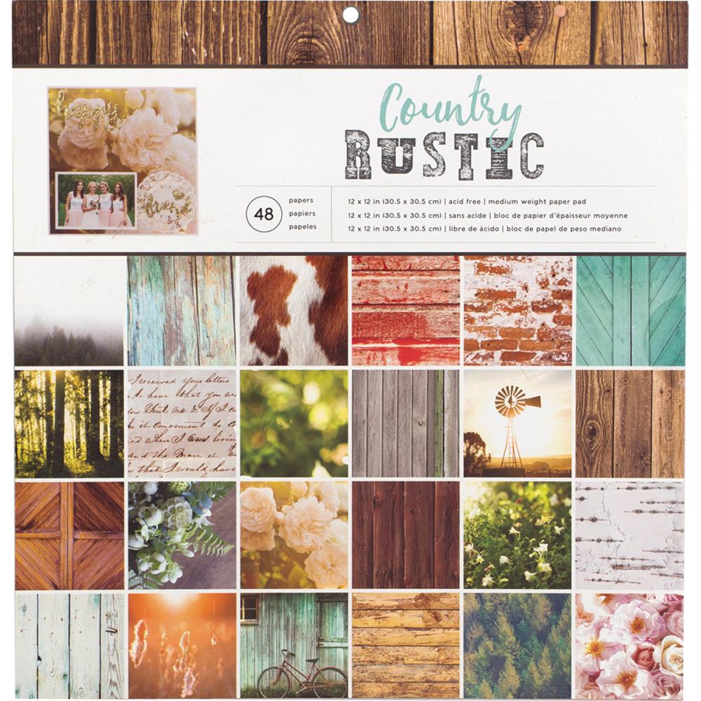 Набір паперу Photo Real Country Rustic, 30 * 30 см, 24 л від American Crafts