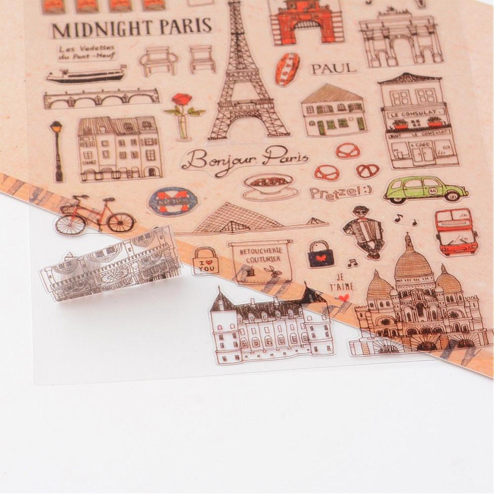 Набор наклеек "Bonjour Paris", 15*9 см, Suatelier