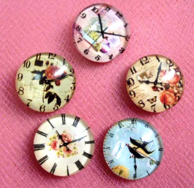 Набор кабошонов Путешествие во времени , 14 мм, 5 шт