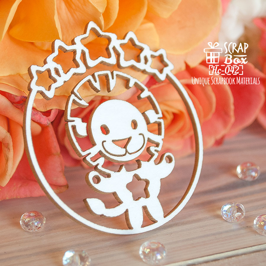 Чіпборд зодіак Лев, 54 * 60 мм від ScrapBox