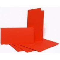 Набор заготовок для открыток 10,5*21 см 5 шт, цвет красный от ROSA TALENT