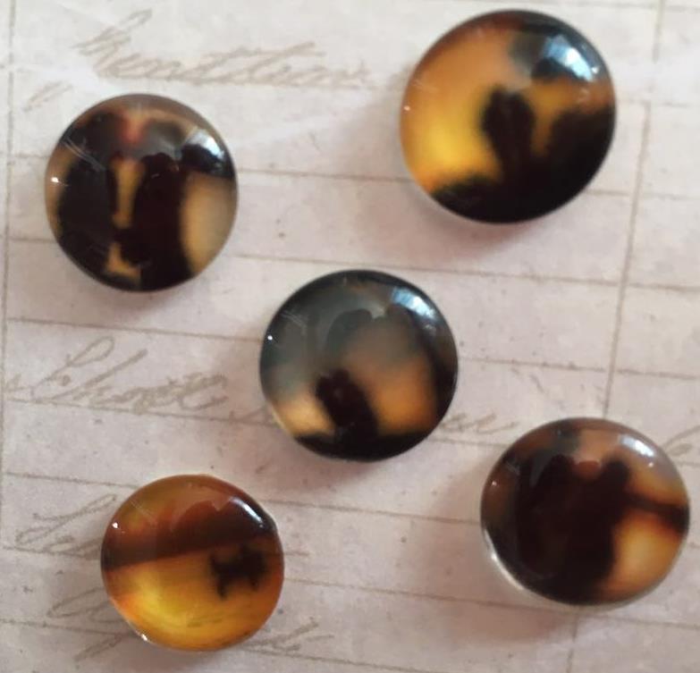 Набор кабошонов Влюбленность, 5 шт, 12 мм