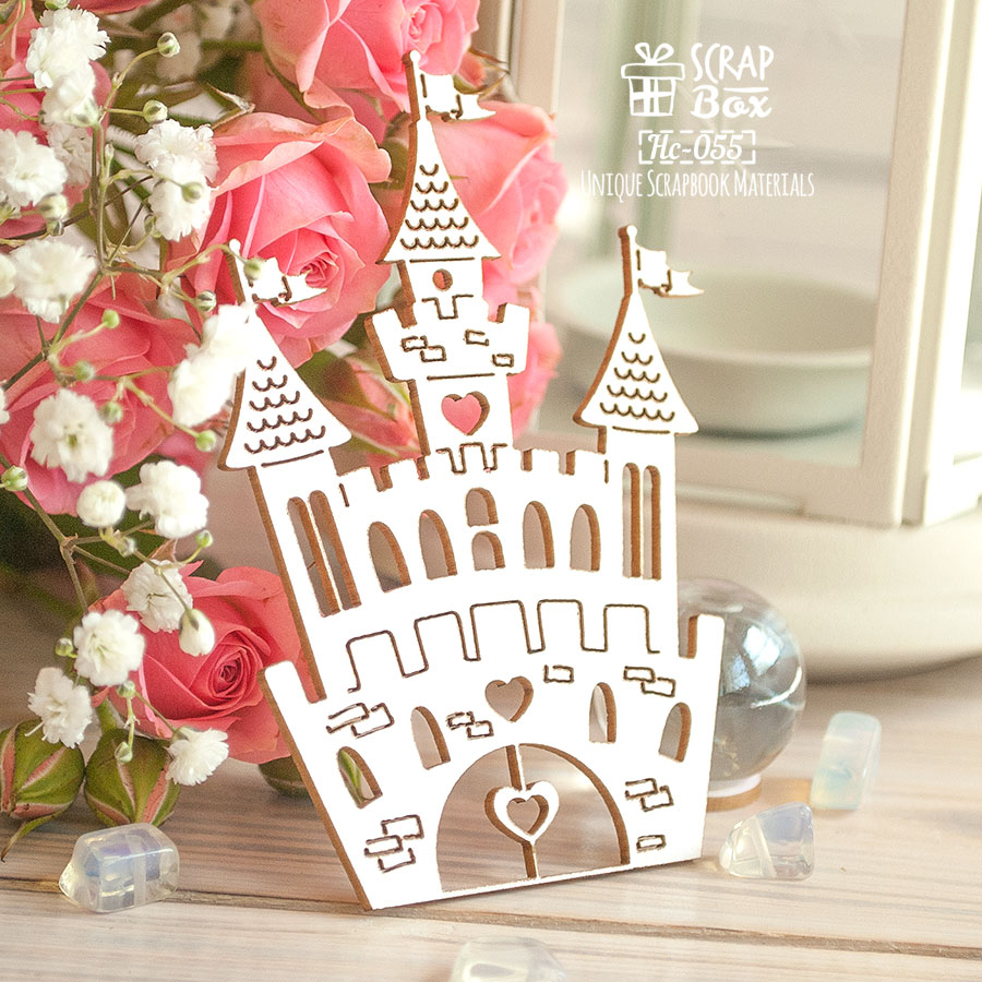 Чіпборд Замок малий, 65 * 92 мм від Scrapbox